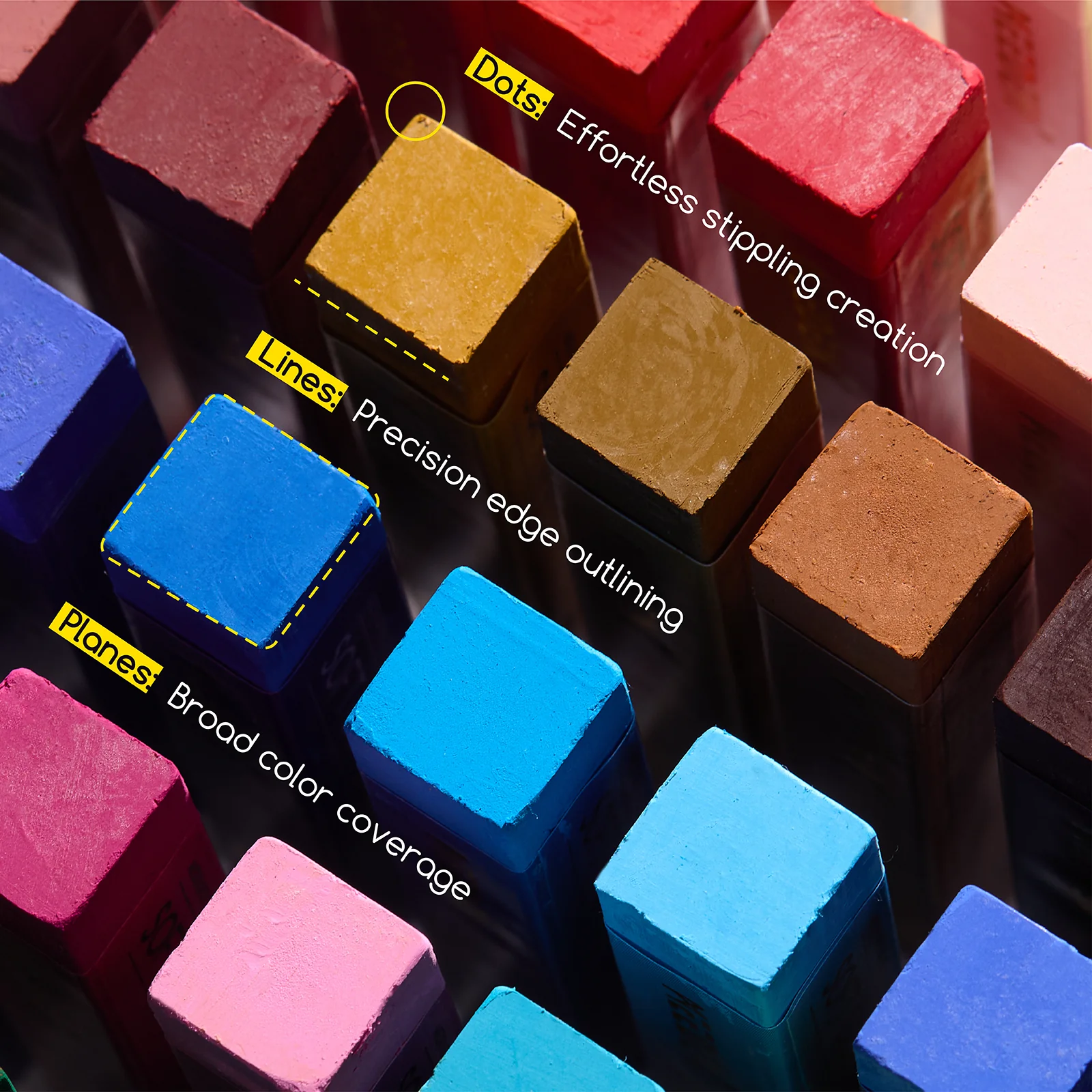 MEEDEN 48-Color Artist Soft Oil Pastel - Image 4