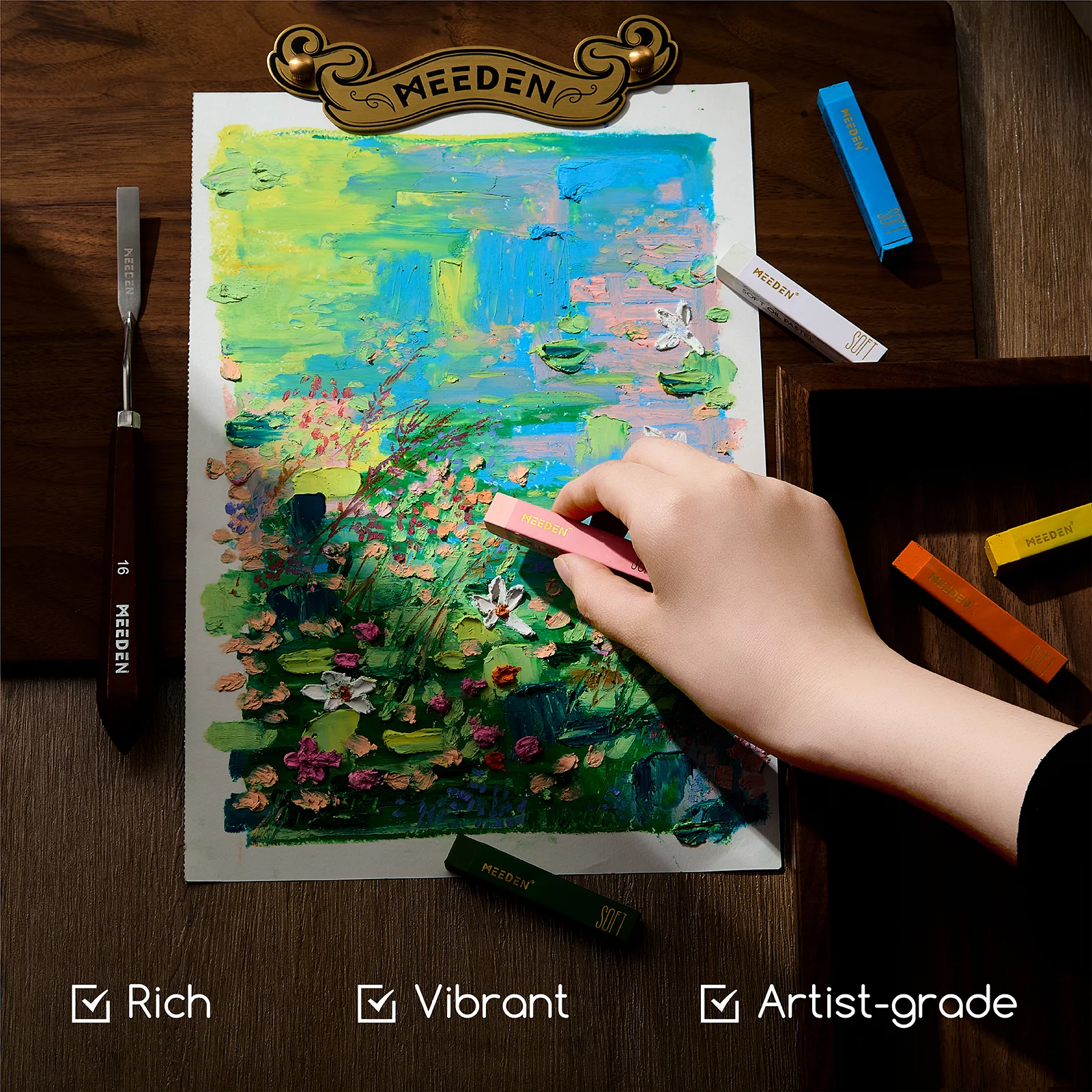 MEEDEN 48-Color Artist Soft Oil Pastel - Image 6