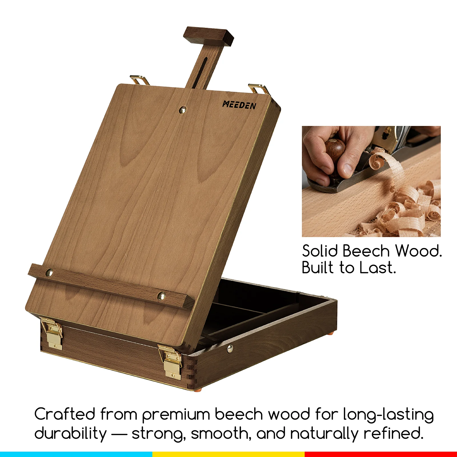 MEEDEN Adjustable Desktop Easel-Walnut - Image 3