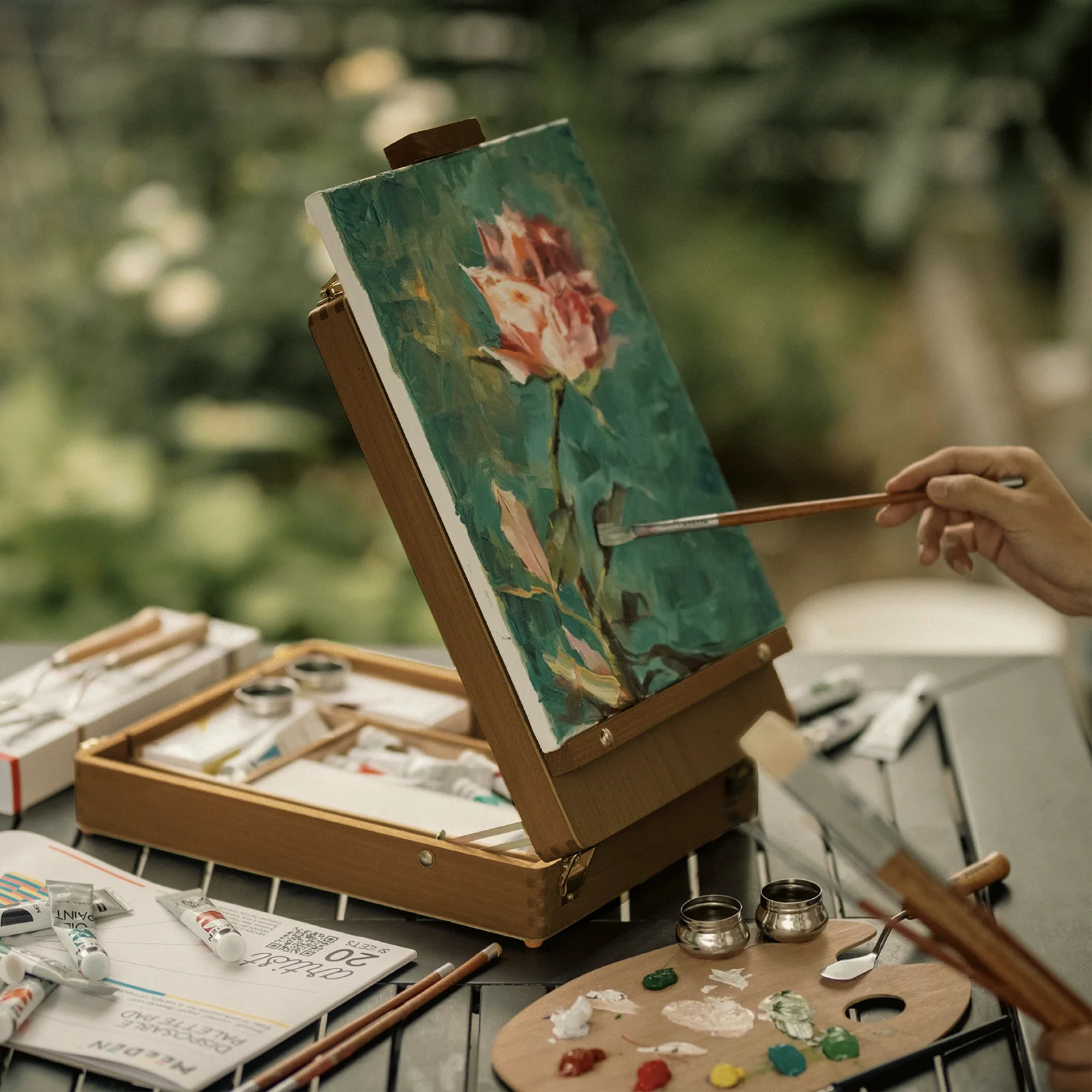 MEEDEN Adjustable Desktop Easel-Walnut - Image 8