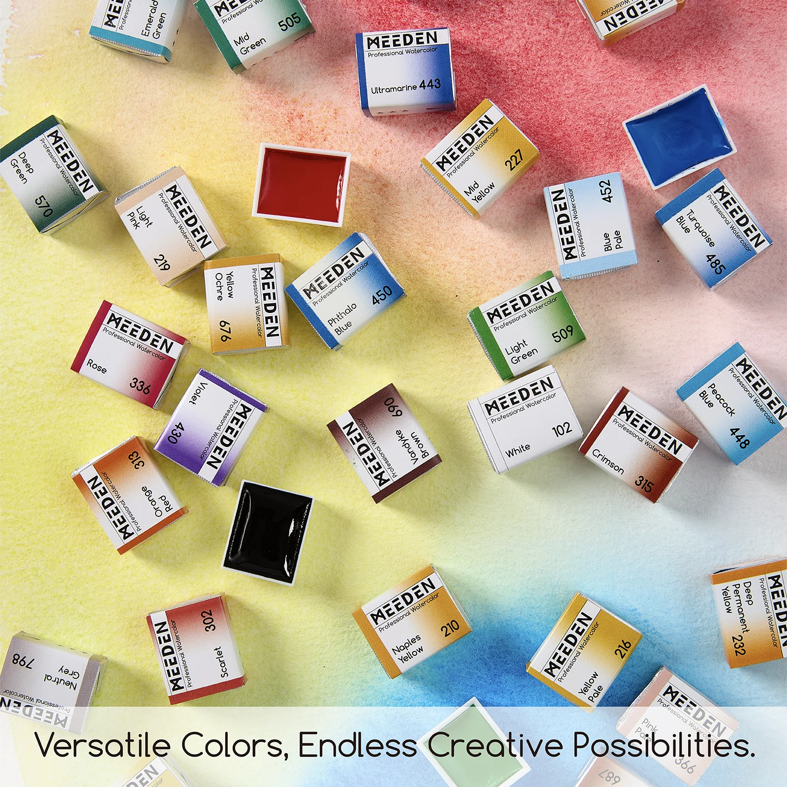 MEEDEN Artist Watercolour Paint 24 Colors, 15ml - Image 6