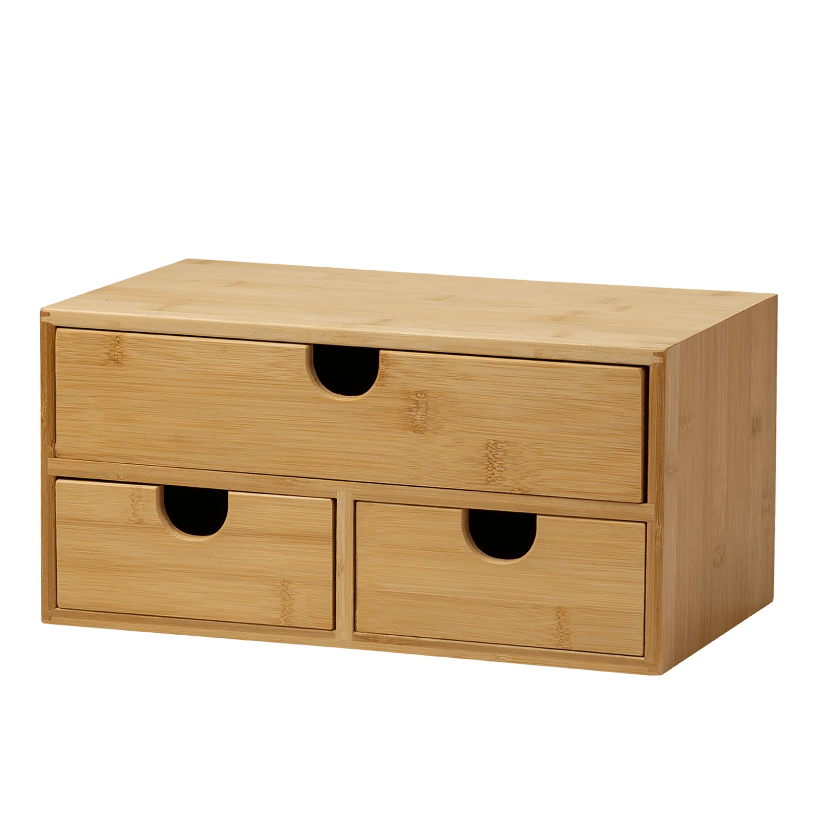 MEEDEN Bamboo Desk Organizer with Drawers - Image 2