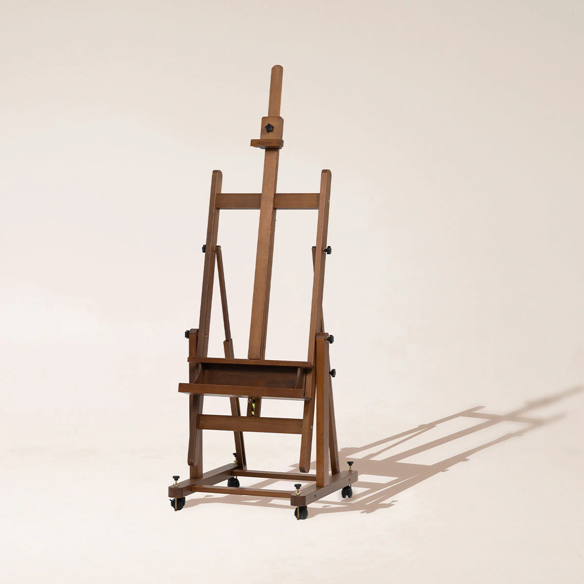 MEEDEN Enlarged Heavy-Duty H-Frame Artist Easel - W11 Pro Walnut