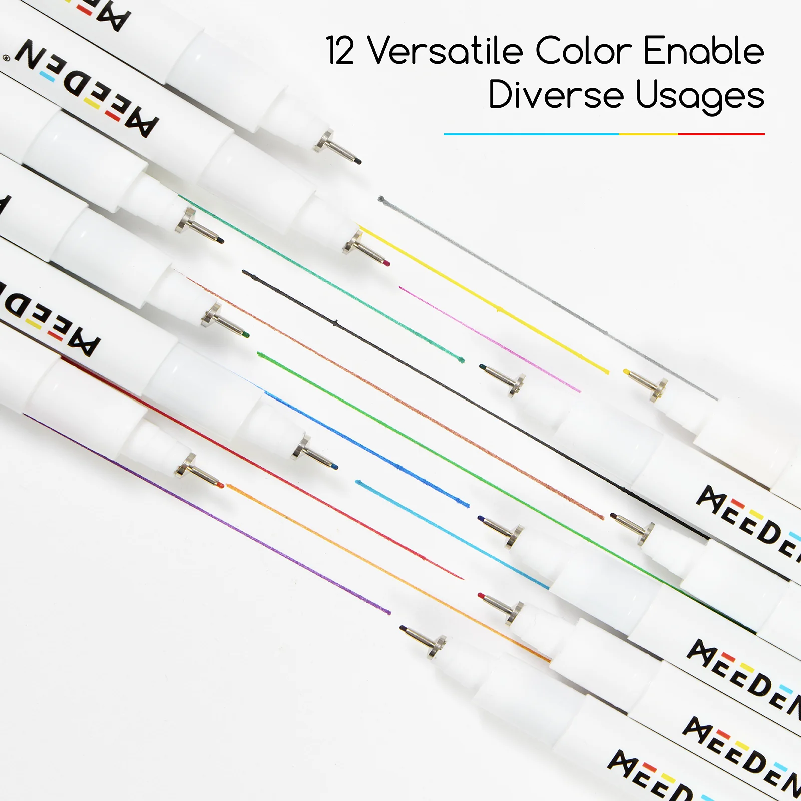 MEEDEN Micro Fineliner Drawing Pens: 12-Color Fine Liner Pen Set, 0.4mm - Image 7