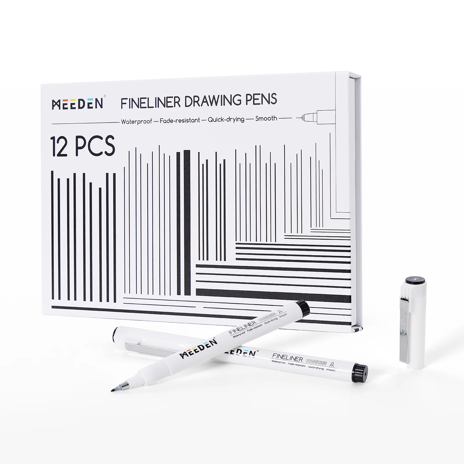 MEEDEN Micro Fineliner Drawing Pens: 12-Size Fine Liner Pen Set