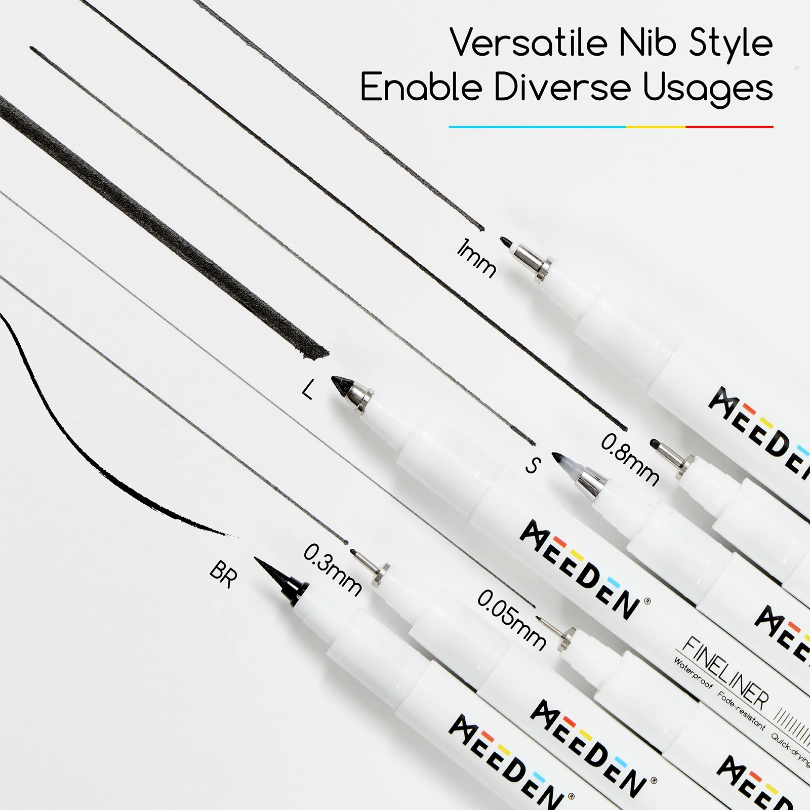 MEEDEN Micro Fineliner Drawing Pens: 12-Size Fine Liner Pen Set - Image 7