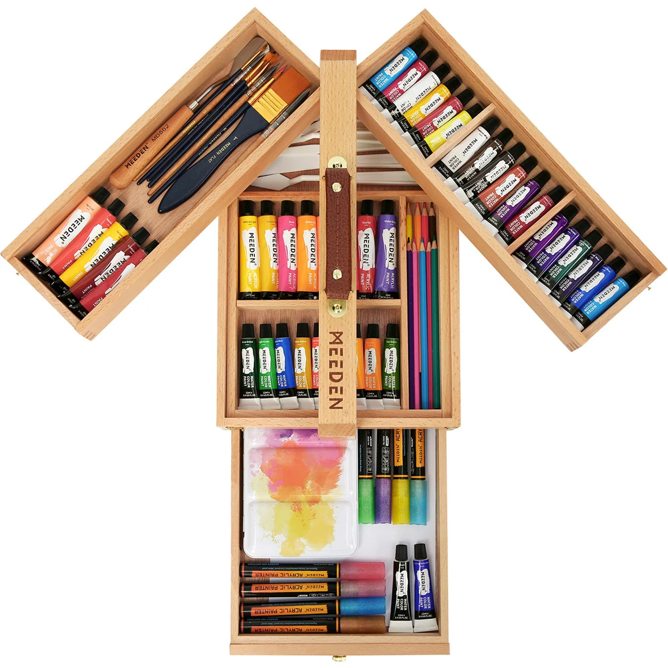 MEEDEN Wooden Art Supply Storage Box - Image 7